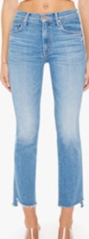 MOTHER- The Insider Crop Step Fray