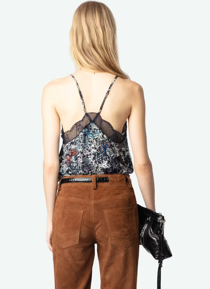 Zadig & Voltaire- Christy Soft Butterflies Tank