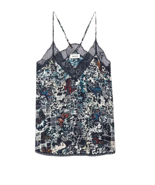 Zadig & Voltaire- Christy Soft Butterflies Tank