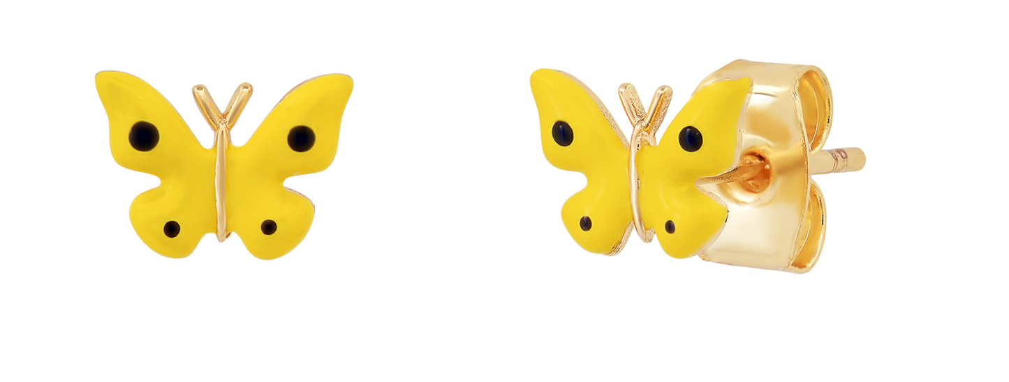 TAI- Enamel Butterfly Studs