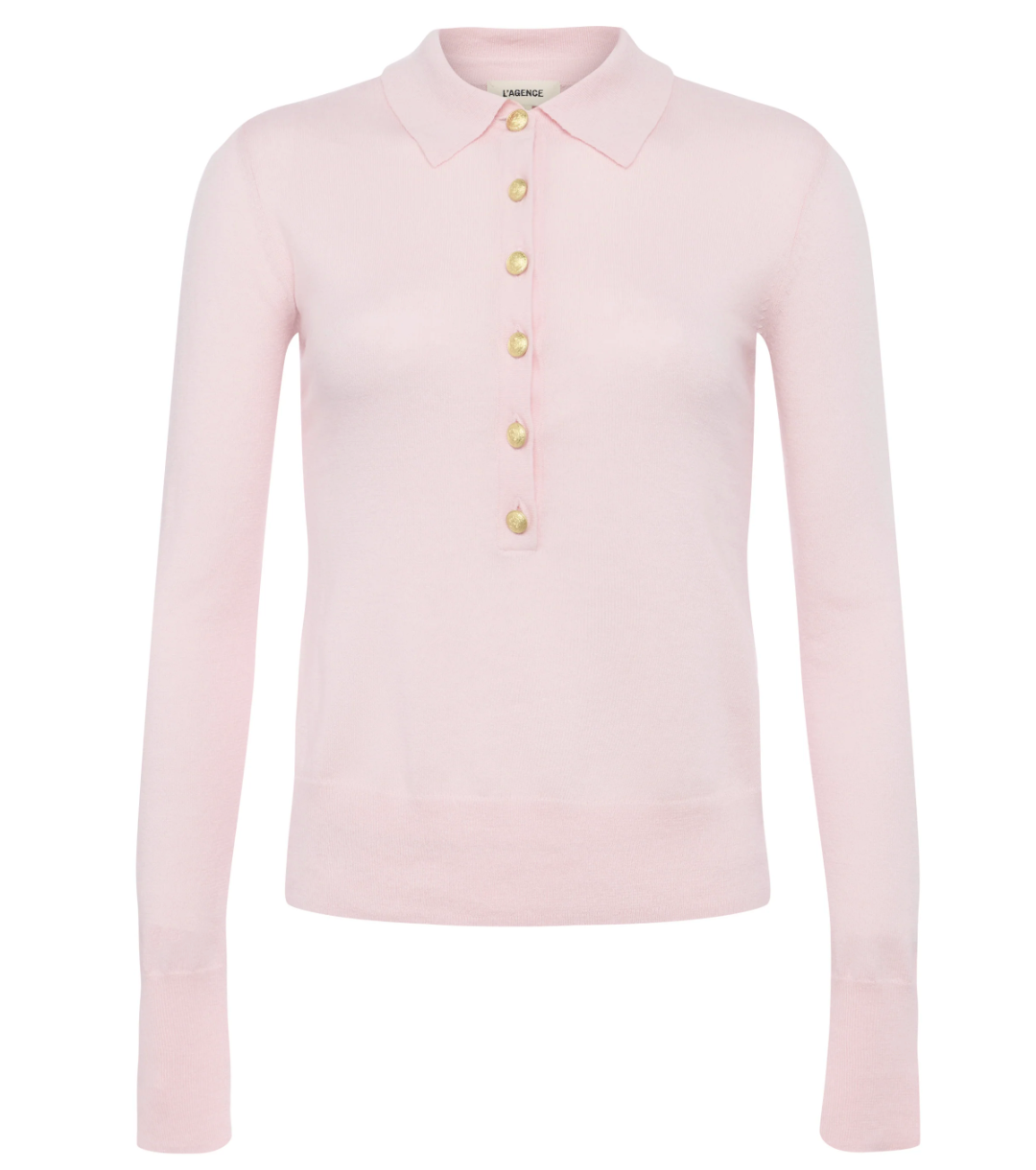 L'Agence- Sterling Collared Sweater