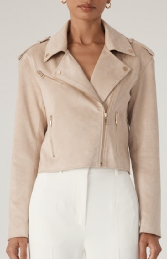 Generation Love- Cosita Vegan Suede Moto Jacket