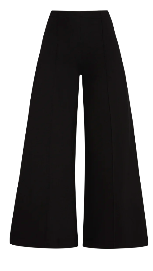 Ripley Rader- Ponte Knit Wide Leg Pant Cropped