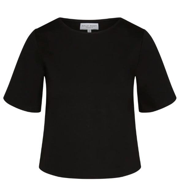 Ripley Rader- Ponte Knit Short Sleeve Top Extended