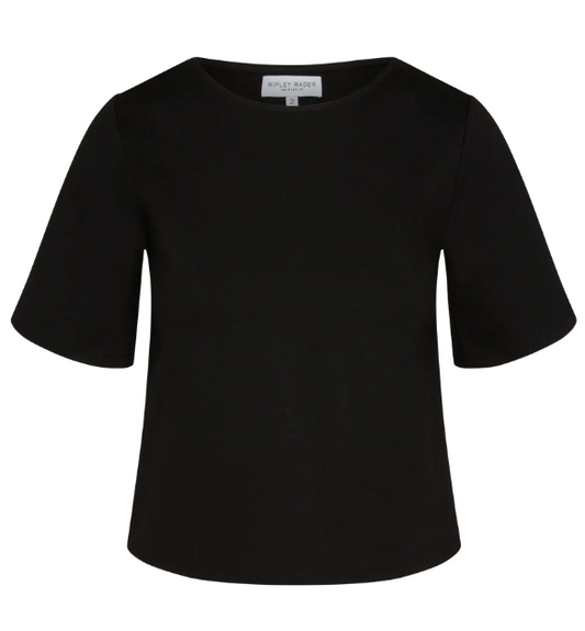 Ripley Rader- Ponte Knit Short Sleeve Top Extended