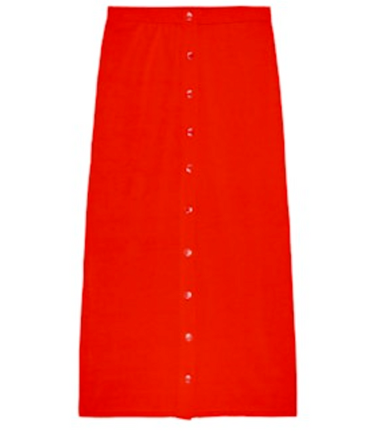 The Great- The Button Front Sweater Skirt