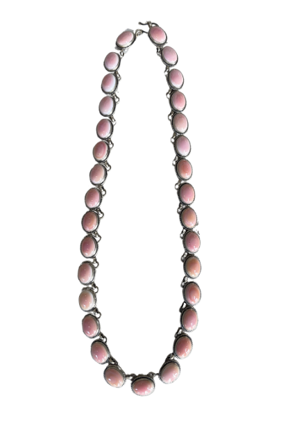 SS- Sterling Silver Pink Conch 18" Necklace