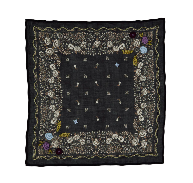 Chan Luu- Embroidered Floral Bandana