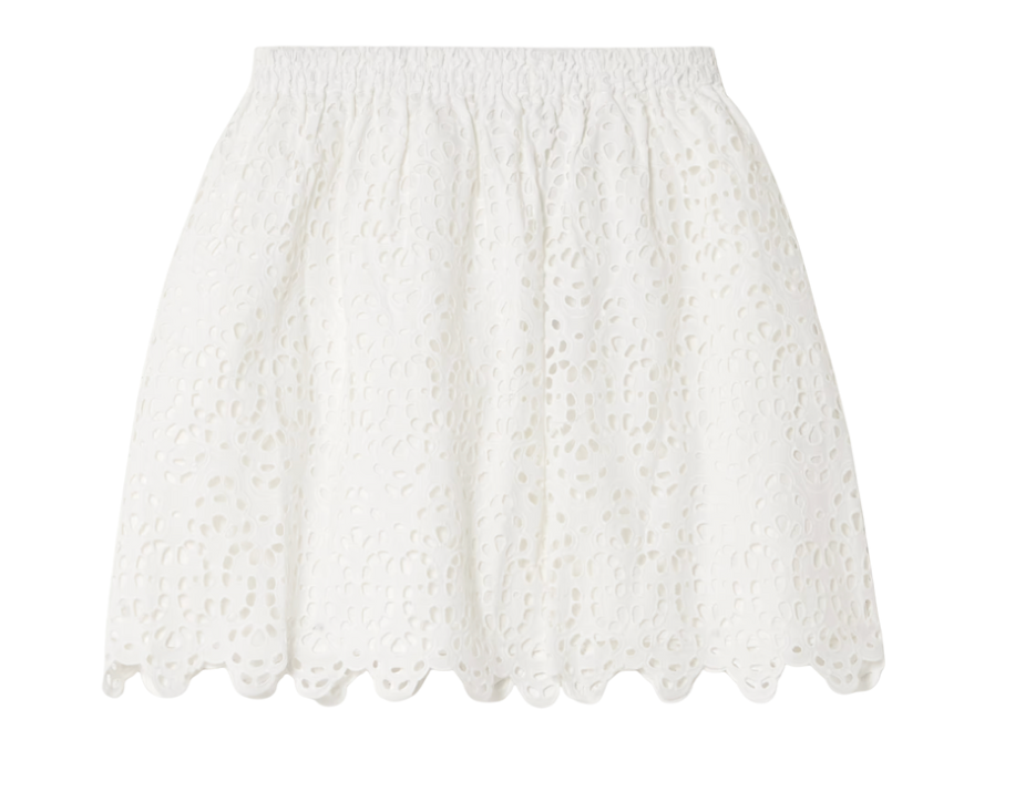 Frame- Deco Eyelet Skirt