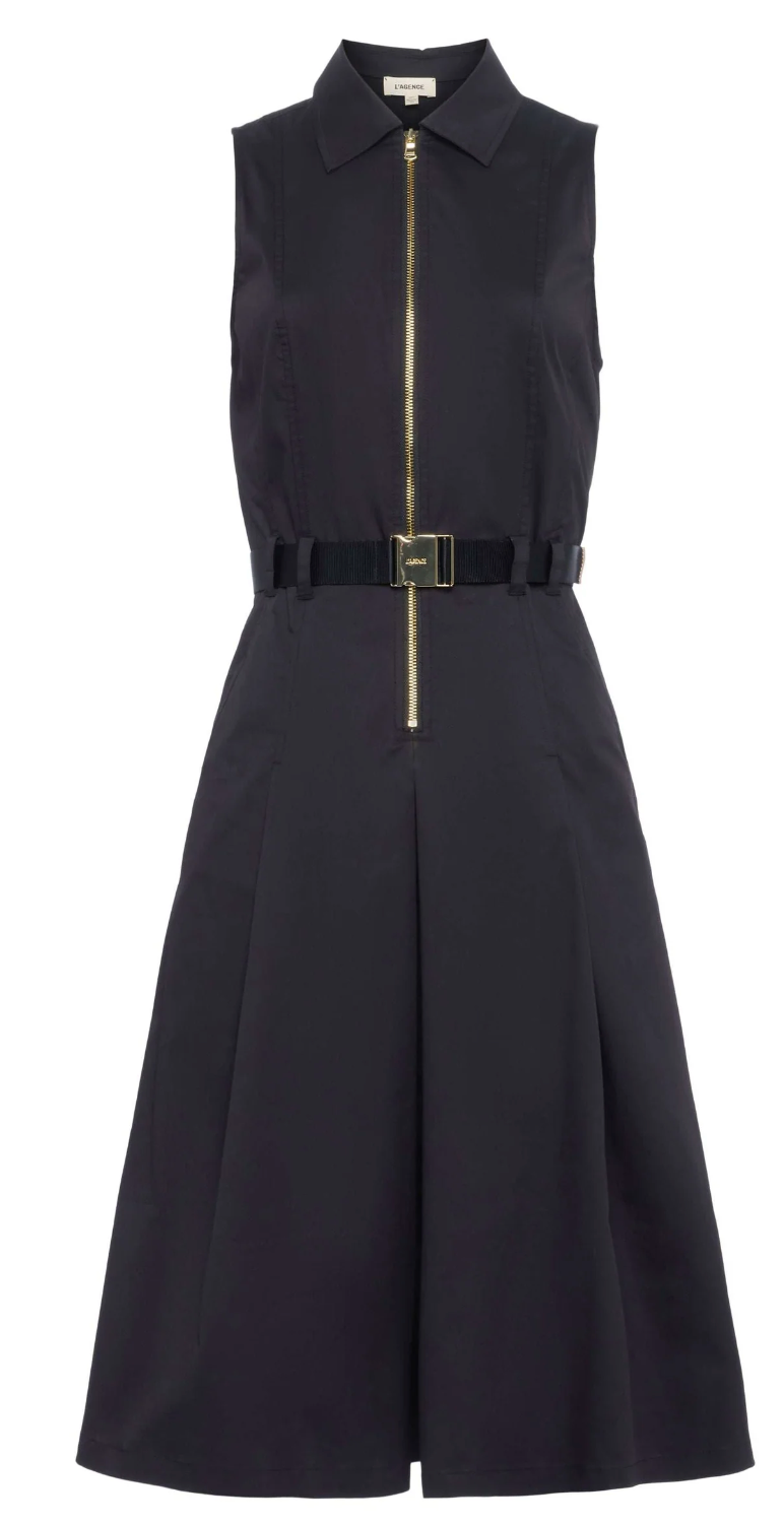 L'Agence- Kylo Belted Shirt Dress