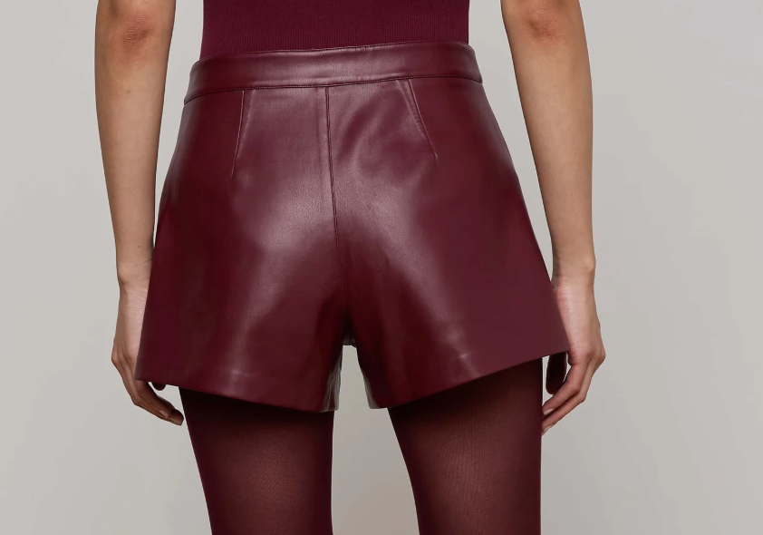 L'Agence- Dionne Vegan Leather Short