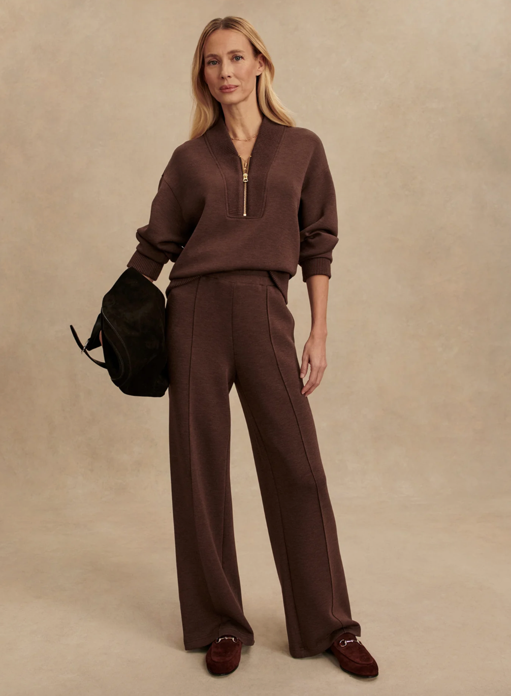 Varley- Sally Half Zip Sweat