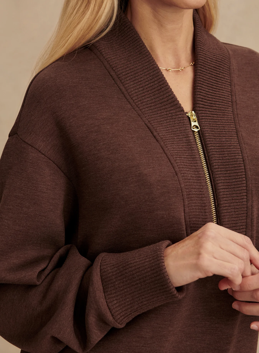 Varley- Sally Half Zip Sweat