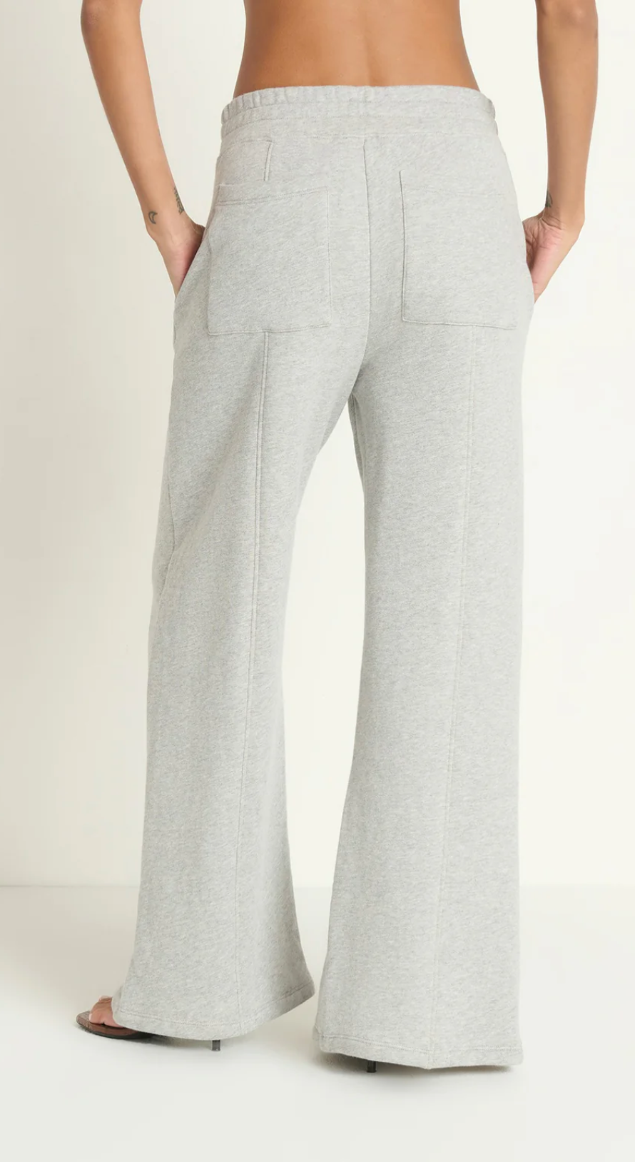 Nation- Lincoln Front Slit Knit Pant