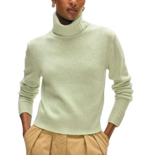 Load image into Gallery viewer, White + Warren- Cashmere Featherweight Turtleneck
