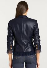 Load image into Gallery viewer, Cinq á Sept- Vegan Leather Le Petit Roxie Blazer
