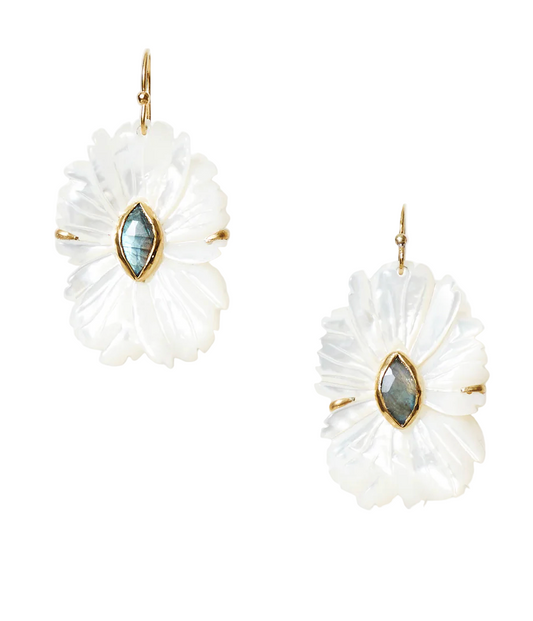 Chan Luu- White Mop Earrings