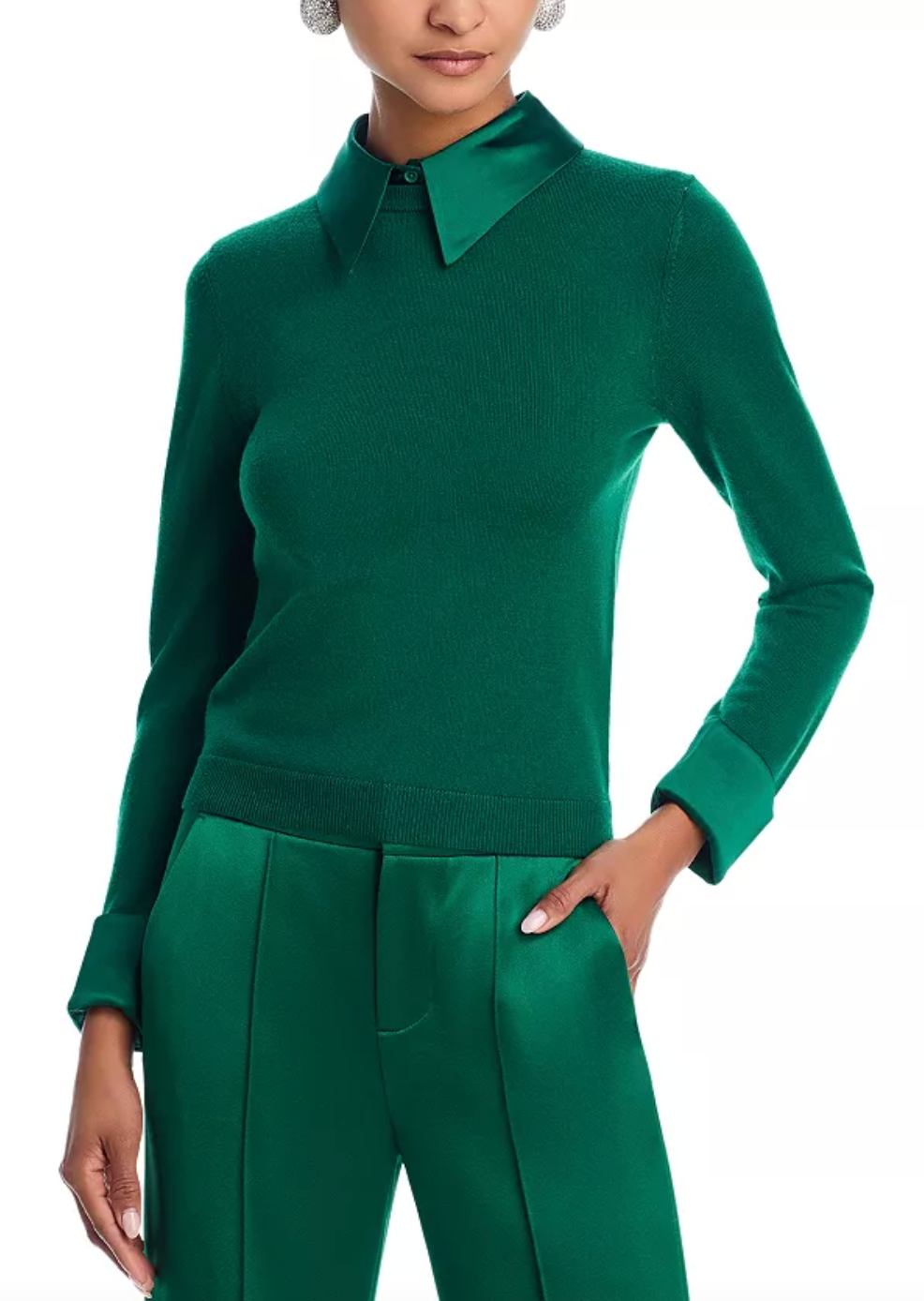 alice + olivia- Porla Collared Sweater
