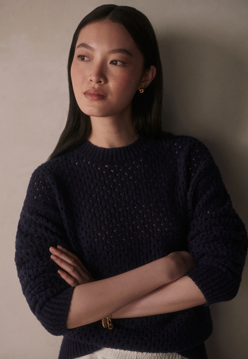 Varley- Grady Boucle Knit Sweater