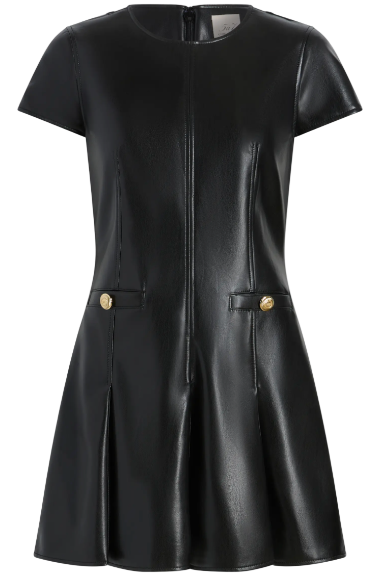 Cinq á Sept- Vegan Leather Nova Dress