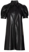 Load image into Gallery viewer, alice + olivia- Jem Faux Leather Shirtdress
