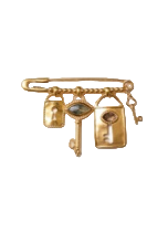 Chan Luu- Gold Charm Broch