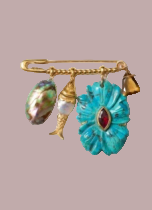 Chan Luu- Turquoise Charm Broch