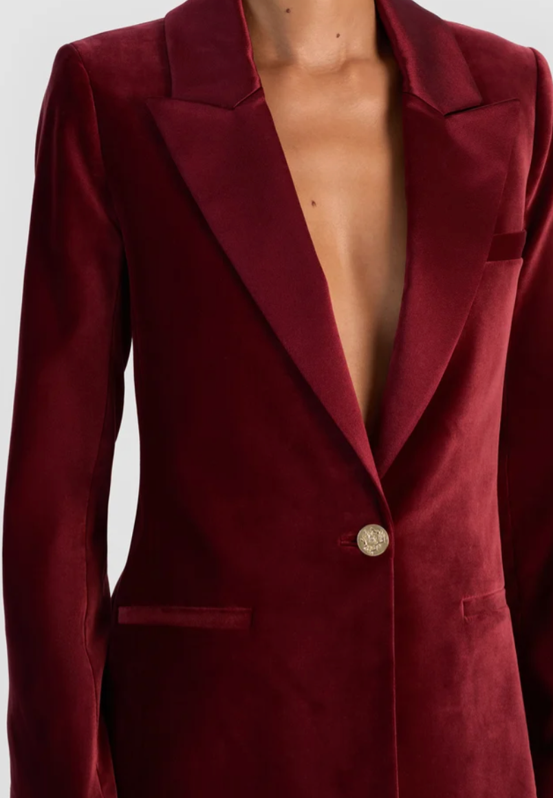 alice + olivia- Silas Velvet Blazer