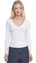 Load image into Gallery viewer, Enza Costa- Supima Cotton L/S V-Neck
