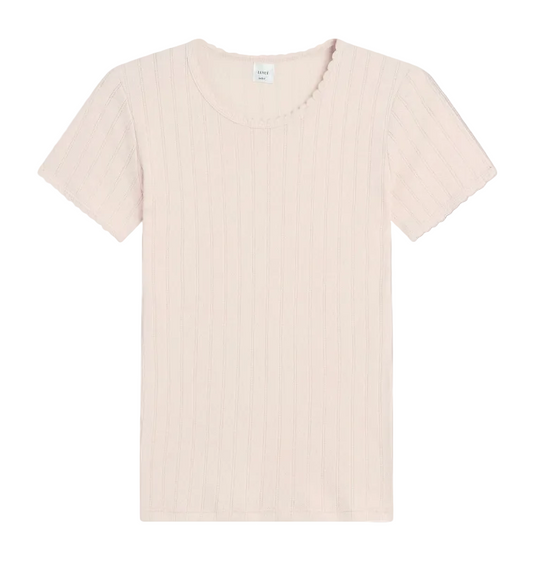 LESET- Pointelle Slim Fit Tee