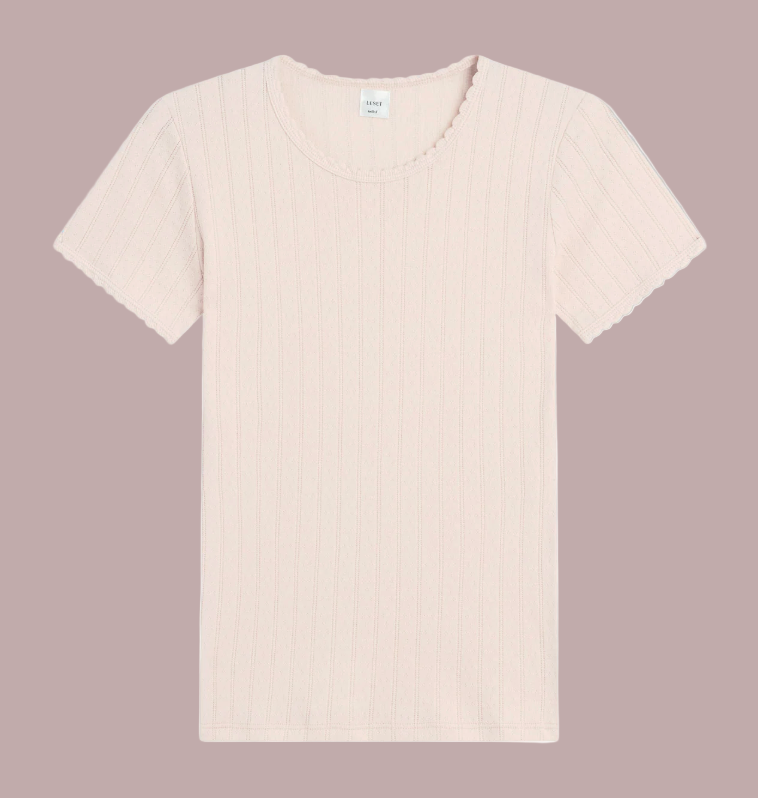 LESET- Pointelle Slim Fit Tee