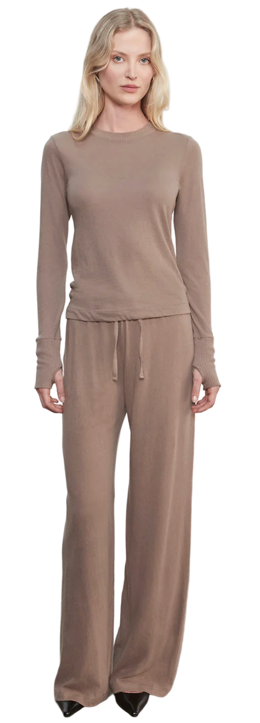 Enza Costa- Cashmere Jersey Bias Pant