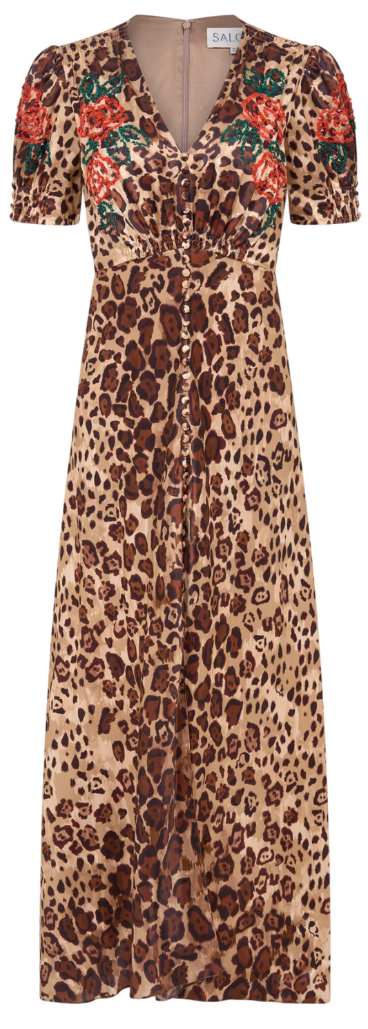Saloni- Lea Long Dress