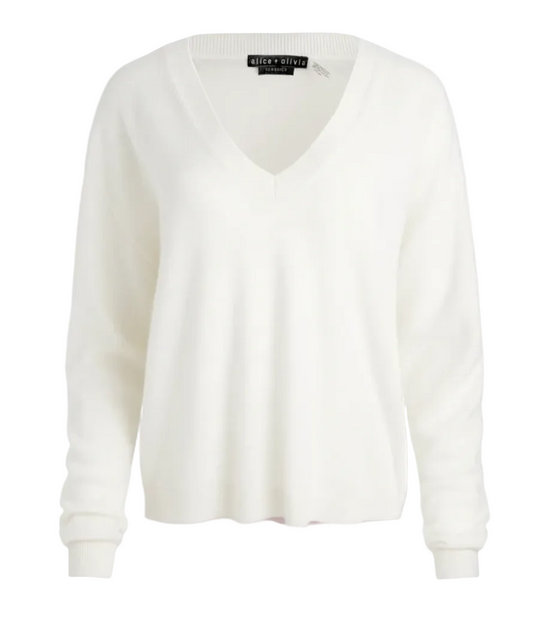 alice + olivia- Williams Easy V Neck Pullover