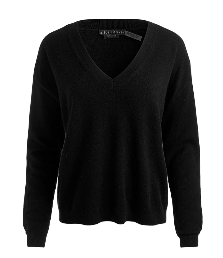 alice + olivia- Williams Easy V Neck Pullover
