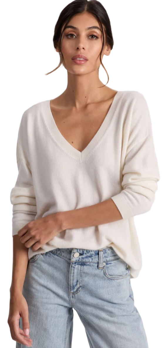 alice + olivia- Williams Easy V Neck Pullover