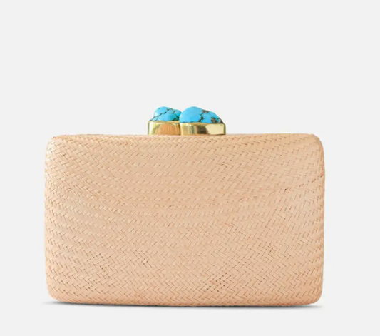 Kayu- Jen Turq Stone Clutch