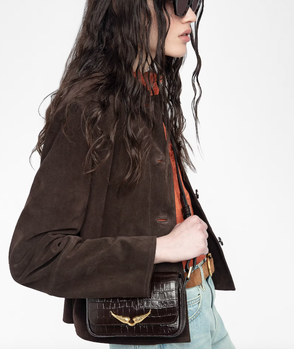 Zadig & Voltaire- Le Zazi Embossed Croco