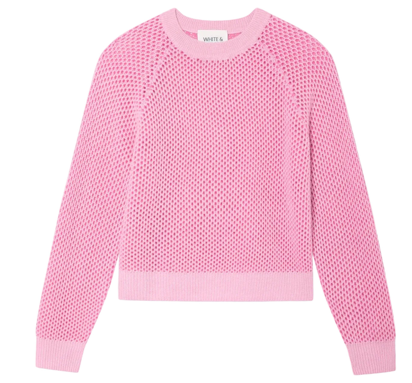 White+Warren- Cashmere Mesh Sweatshirt