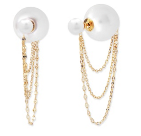 TAI- Chain Pearl Studs