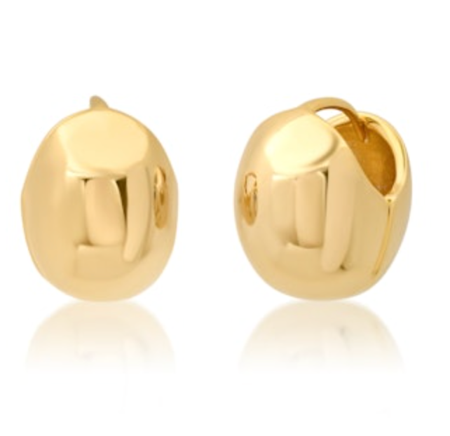 TAI- Puffy Gold Ball Huggie