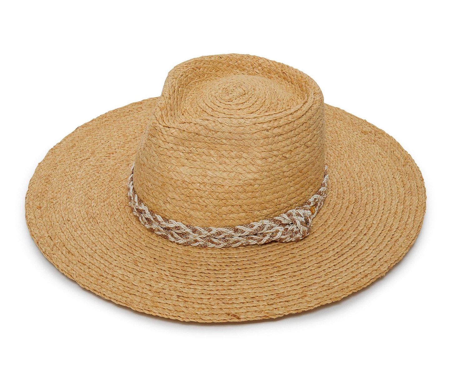 Lele Sadoughi- Natural Braided Rope Straw Hat