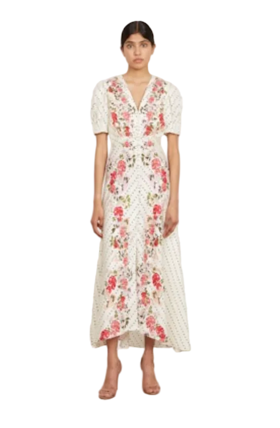 Saloni- Lea Long Dress