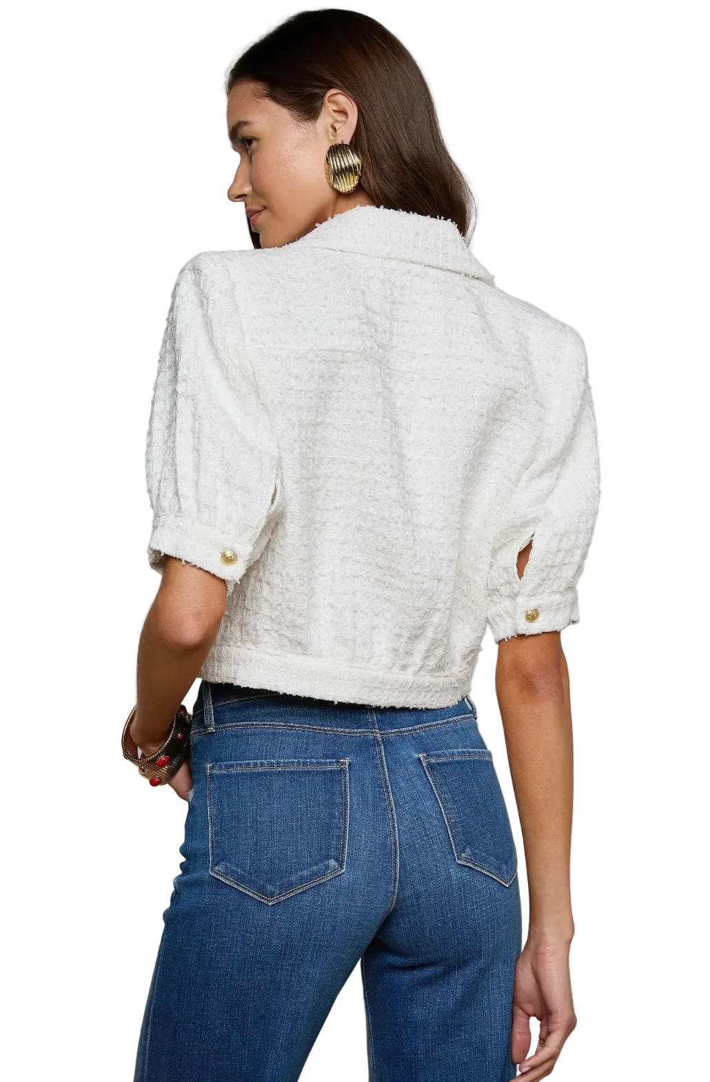 L'Agence- Cove Cropped Tweed Jacket