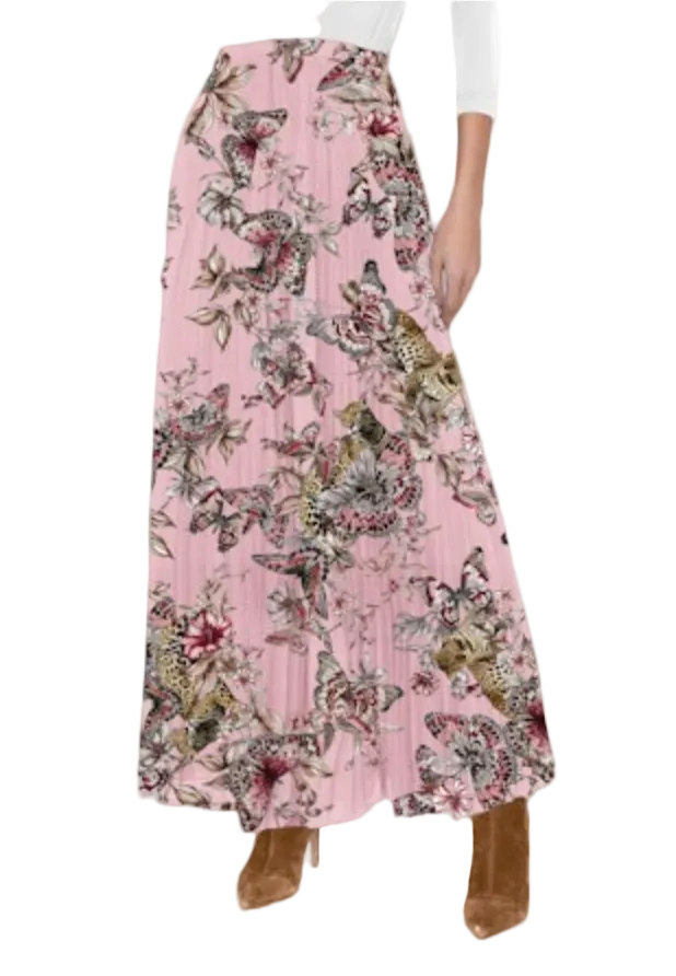 L'Agence- Torin Pleated Maxi Skirt