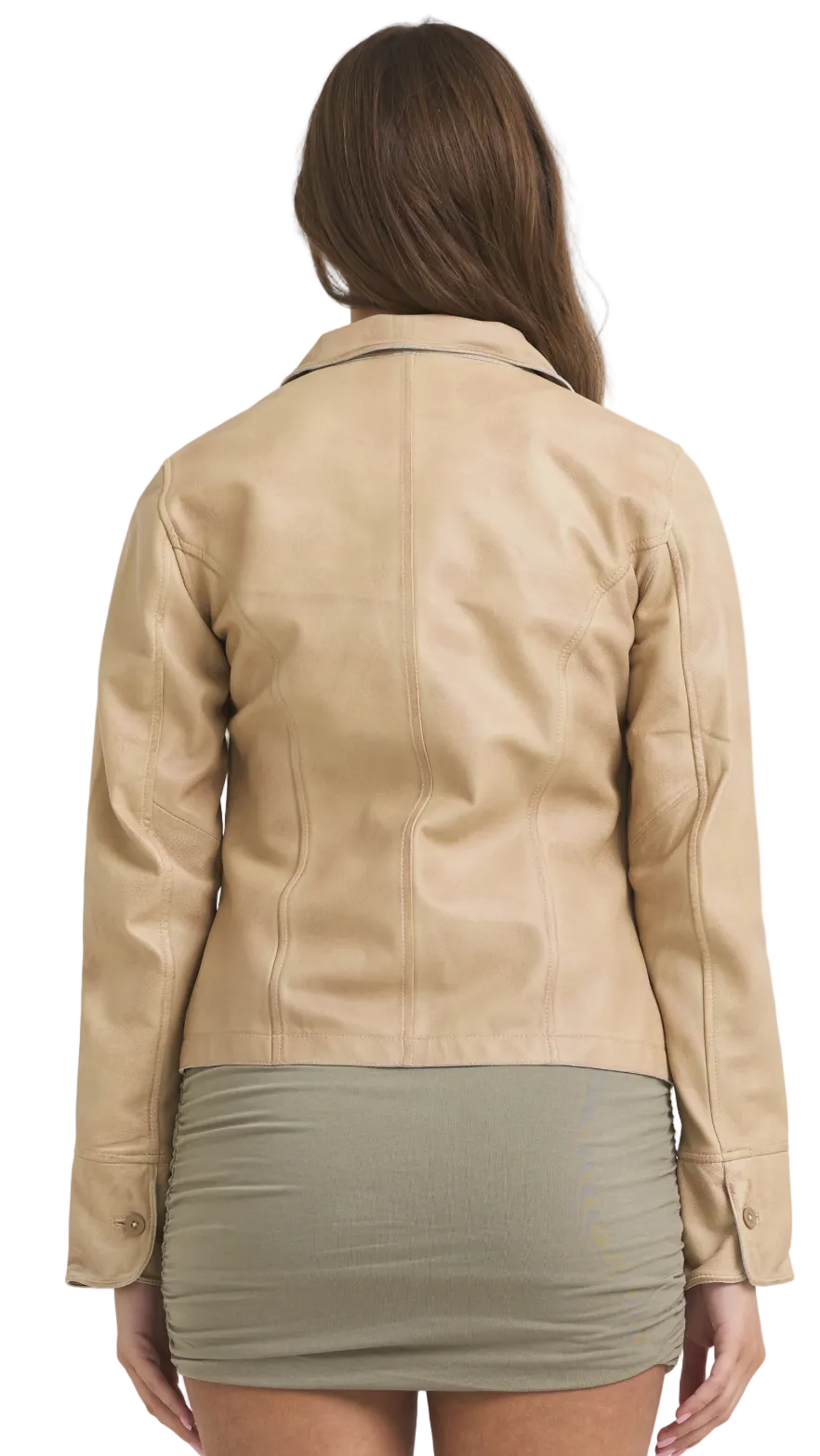Jakett- Amelia Patina Leather Jacket