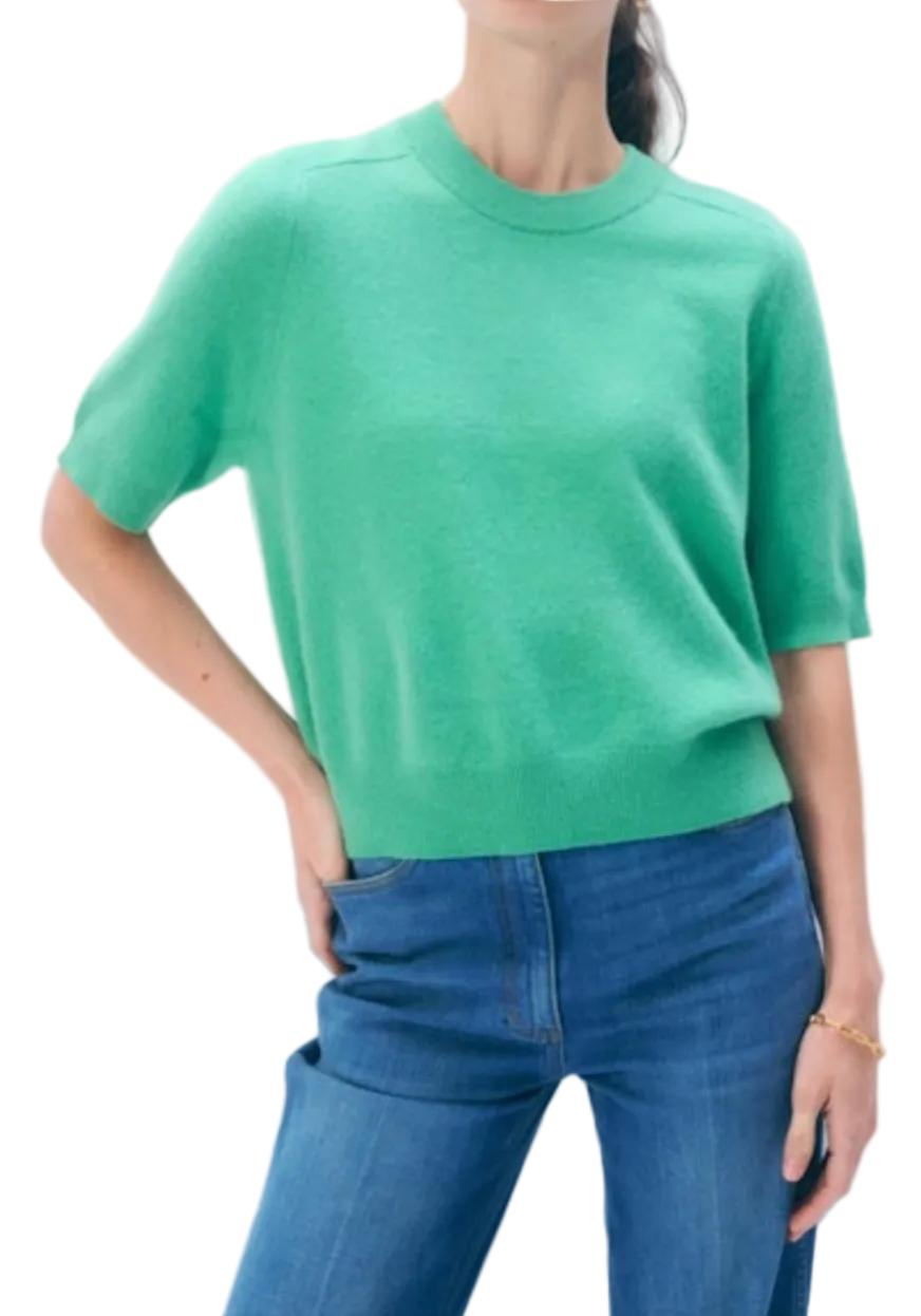 White + Warren- Cashmere Ribbed T-Shirt