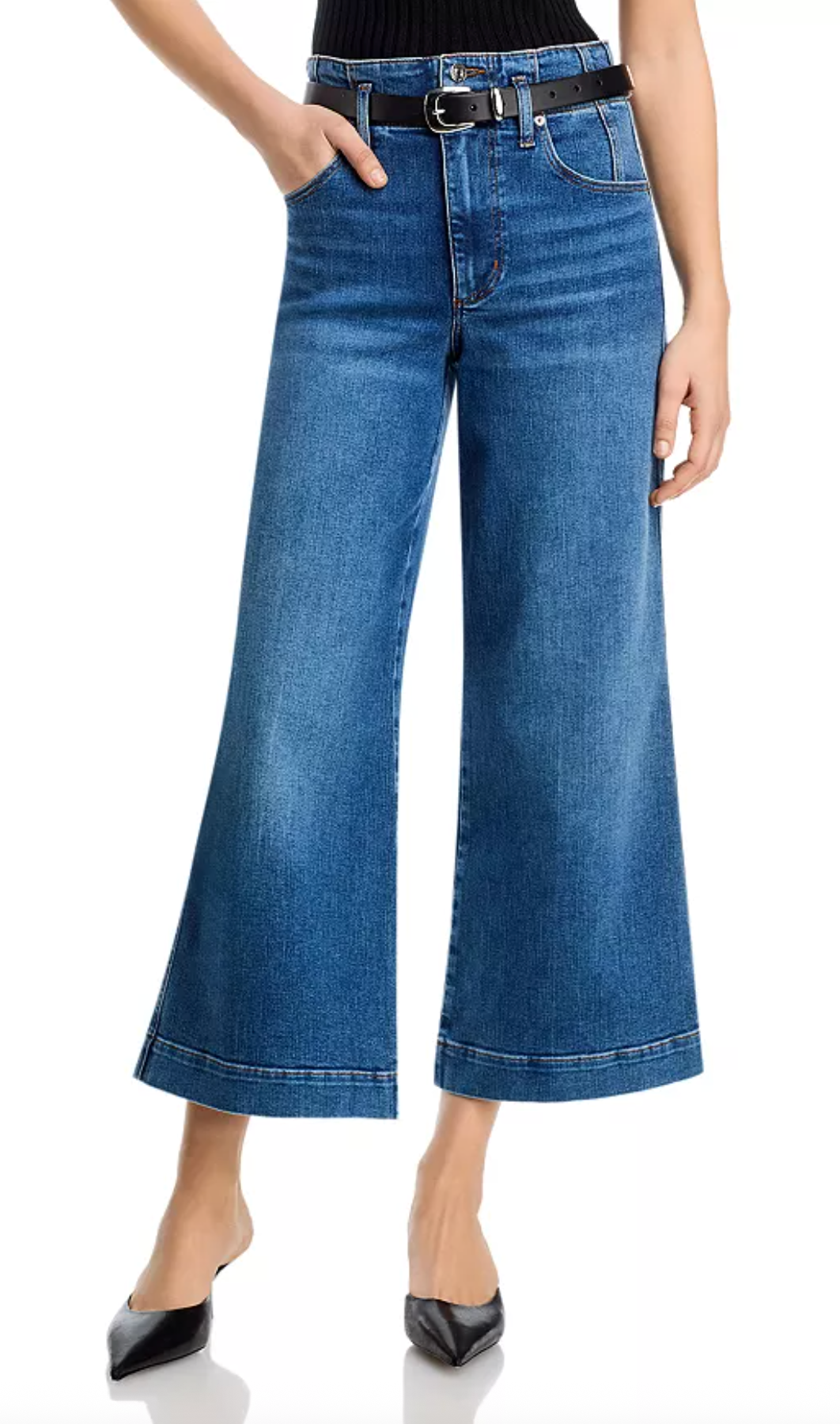 Frame- The Seamed Wide Trouser Crop