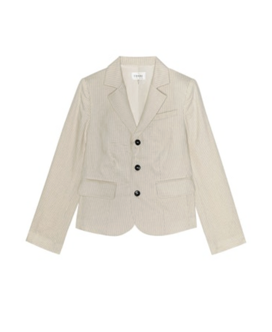 Frame- The Striped Smart Blazer
