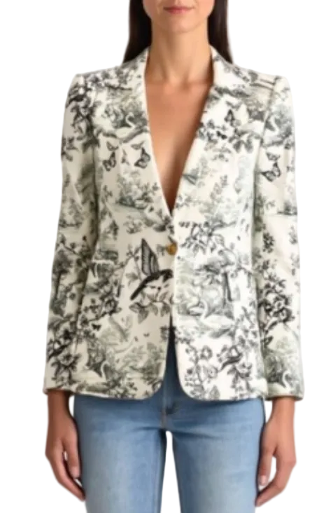alice+olivia- Macey Notch Collar Blazer